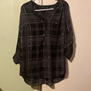 Torrid plaid hi low blouse size 3x